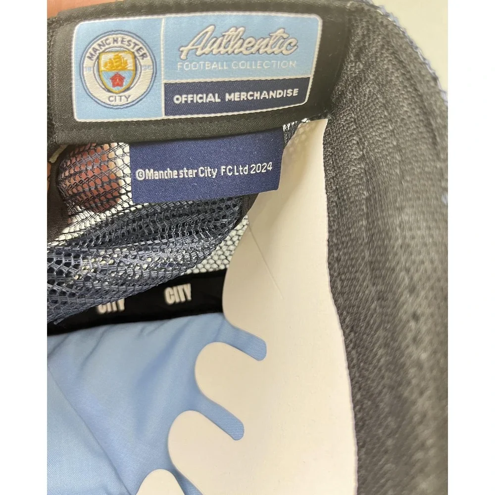 Manchester City Hat Snap Back Official Trucker We Love This City Soccer NEW‎